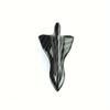 10 Stück Dachspoiler, schwarze Haifischflosse, universeller spitzer Karbonfaser-Stoßfänger, Auto-Dachmodifikations Teile, Windmesser