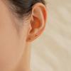 Lunne 14K Volume Crescent Earrings (14K Gold) A05