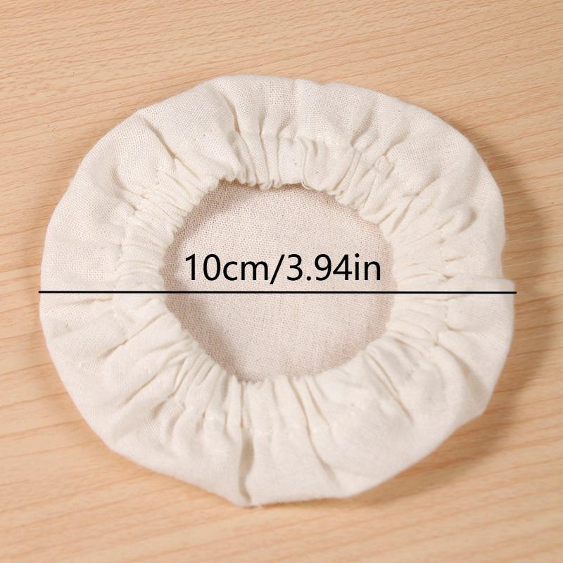 4/8Pcs Reusable Cotton Sourdough Jar Covers With Breathable Fabric Perfect For Home Baking Bread Fermentation