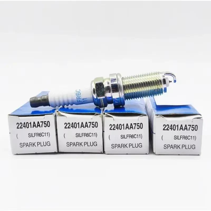 4/6pcs 22401-AA750 SILFR6C11 22401AA750 Iridium Spark Plug For Subaru Impreza Outback Forester Legacy VKH20 SK20HPR-L11