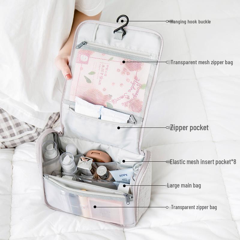 Large Capacity Cute Cartoon Travel Makeup and Toiletry Bag