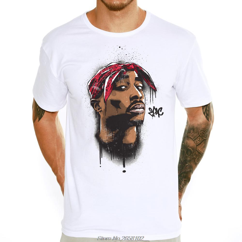 Tupac 2pac Trykt T-skjorte Salg Hip Hop Stil Streetwear T-skjorter Hipster Casual Topper
