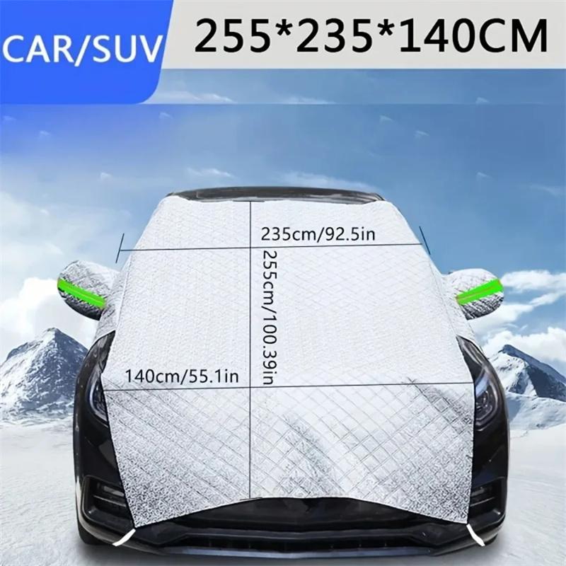 Large Car Windshield Cover For Sun Ice Snow Windshield Protection For Van SUV Front Window Windproof Waterproof Sunshade Cover