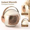 Portable Desktop Fan Heater for Home and Desk Use, Indoor Heater