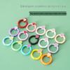 Baked Paint Strawberry Spring Ring Keychain Jewelry Hardware Accessory