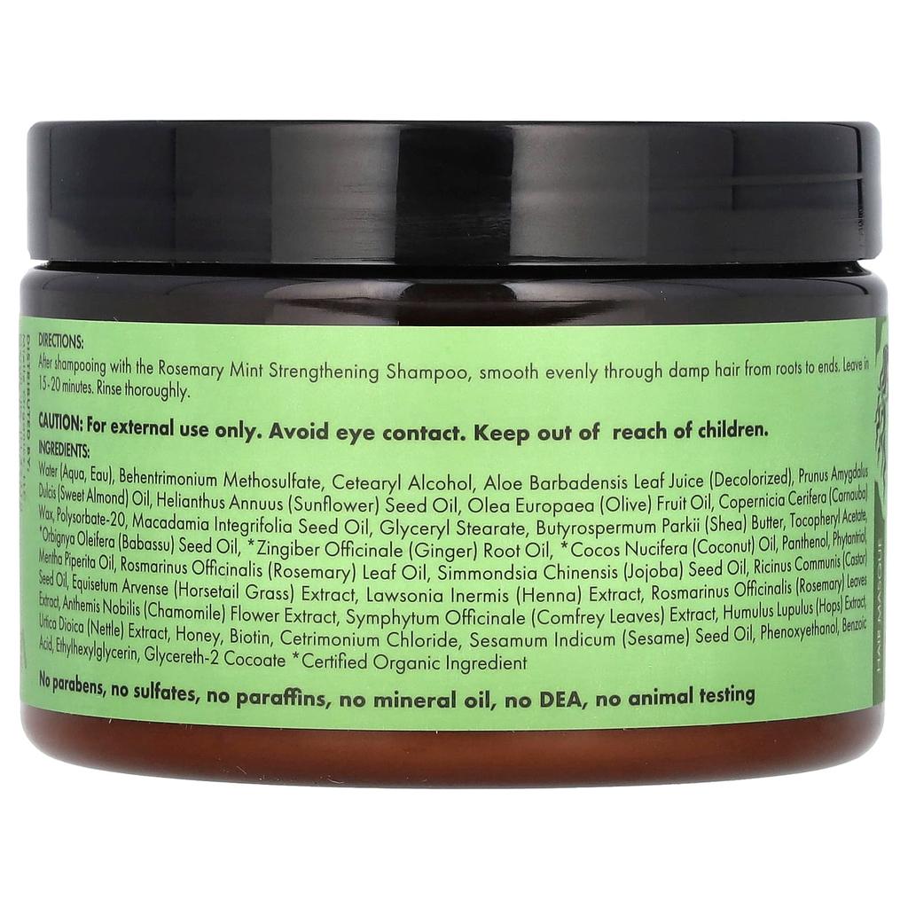 Strengthening Hair Mask, Rosemary Mint, 340G(12Oz)