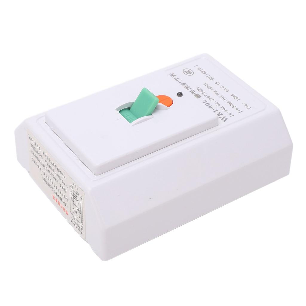 Circuit Breaker Electric Leakage Protection Switch 40A 230V for Heater Conditioner