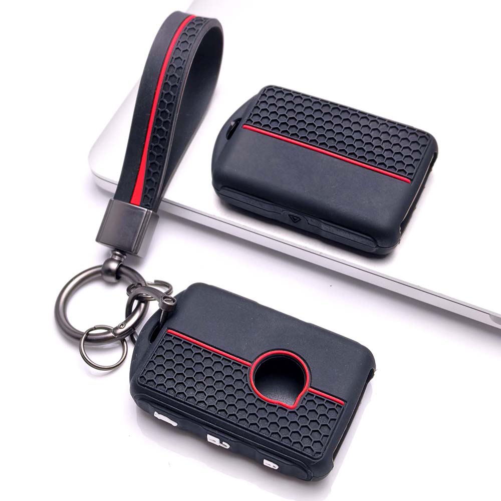 Key Cover Keychain for Volvo EX30 EX90 XC90 XC60 S90 V90 S60 V60 XC40 Card Soft Silicone Protective Cover Anti-Scratch Guard Shockproof