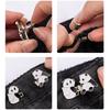 10Pairs Animal Waist Button for Jeans to Make Tighter Adjustable Waist Tighteners No Sewing Waist Extenders Button
