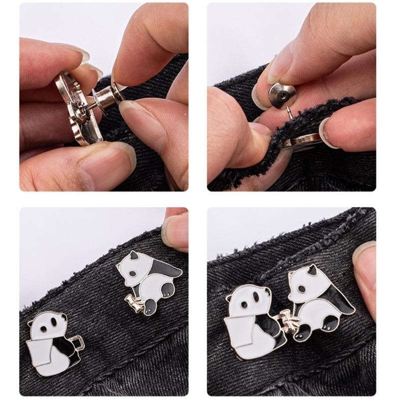 10Pairs Animal Waist Button for Jeans to Make Tighter Adjustable Waist Tighteners No Sewing Waist Extenders Button