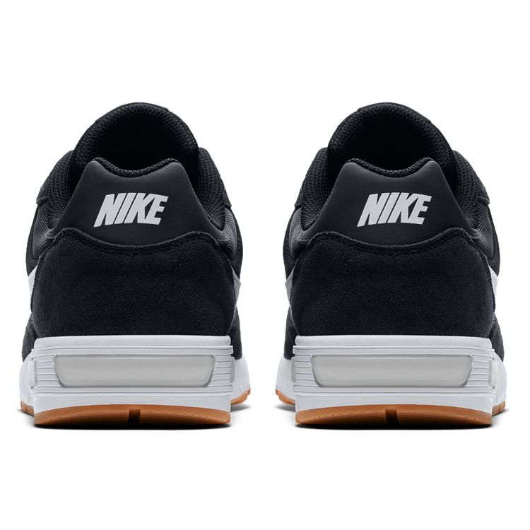 Nike Classic Logo Comfortable Versatile Mesh Shock Absorption Non-Slip Breathable Low-Top Marathon Running Shoes Men Sneaker Black White 644402-006
