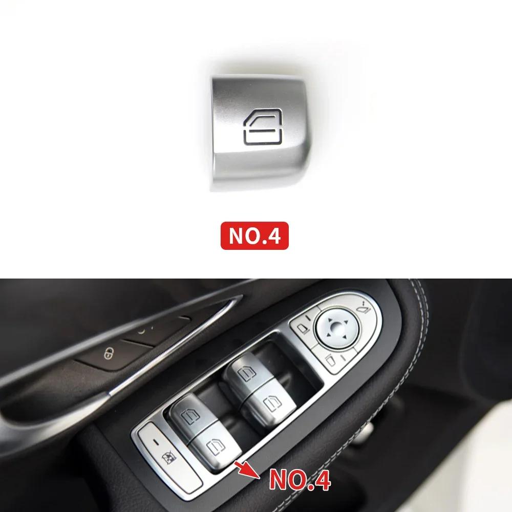 Car Master Passenger Door Window Switch Button Cover Cap Replacement For Mercedes Benz C E GLC S Class W205 W253 W213 W293 W222