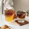 Household Glass Coffee Cup Curled Latte Cups Drinkware Juice Milk Simple Mug Transparent Water Bottles Glassware Cups Coffeeware
