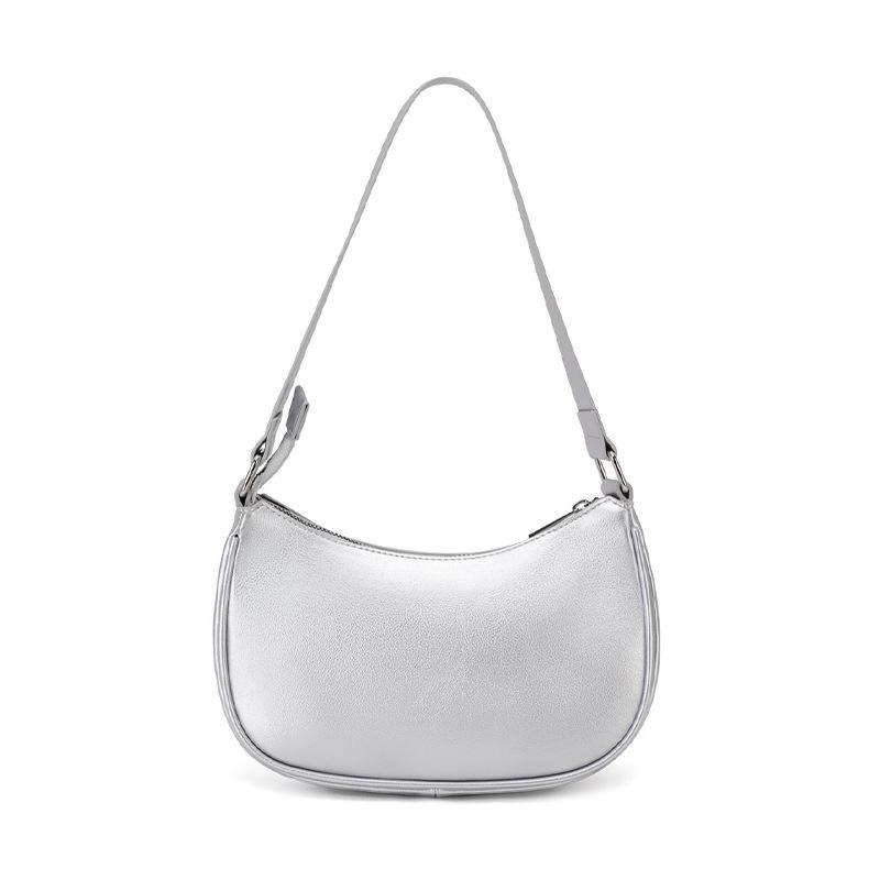 

Женская винтажная зимняя сумка через плечо Commuter Casual Trend женская сумка High Sense Fashion Bag Dumpling Bag серебряный
