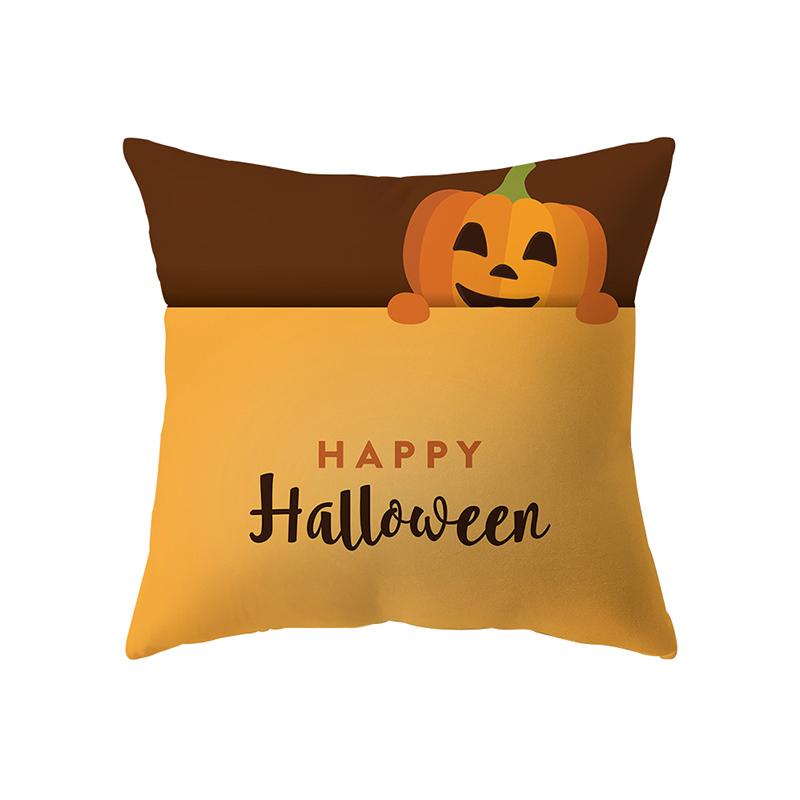 Pumpkin Halloween Theme Pillow Cover Sofa Cushion  Holiday Gift Party Decoration Home Decor