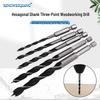 5-Piece Hex Shank Woodworking Drill Bit Set (4/5/6/8/10mm) - Hole Enlarging Electric Tool Accessories
