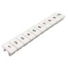 ZB5 DIN Rail Terminal Block Marking Label, White Nylon Numbered Tag for Electrical Circuit Wiring Identification