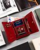 Classic, small women's wallet made of natural leather - Peterson