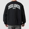Under Armour American Style Letter Print Crew Neck Training Sweatshirt Men Sweatshirt Black 1387996-001