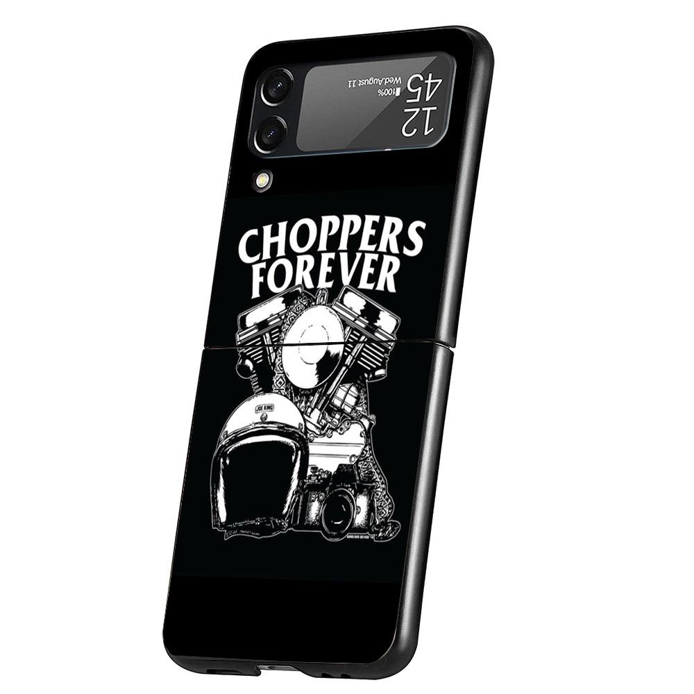 Motorcycle Gear Phone Case For Samsung Galaxy Z Flip 7 6 5 4 3 5G Cover ZFlip7 ZFlip6 ZFlip4 ZFlip5 ZFlip3 Coque Fundas Galaxy Z