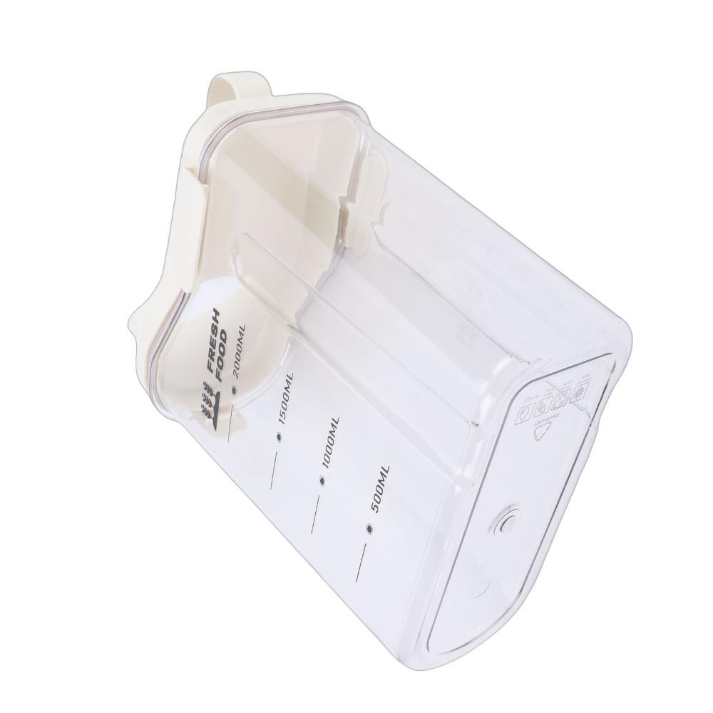 PET Plastic Rice Storage Container 2300ml Pet Food Container Food Storage Canister  For Home