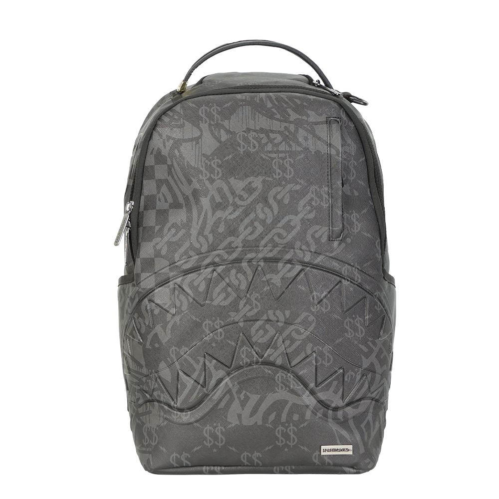 New SPRAYGROUND PVC Polyvinyl Chloride Backpack Unisex Black W1115703