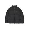 MLB FW23 New York Yankees Einfaches Logo-Etikett Stehkragen Langarm Warme Daunenjacke Kurz Unisex Jacke Schwarz 3ADJB0336-50BKS