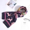 Fashion Christmas Pattern Elk Woolen Scarf Delicate Knitting Warm Scarves for Fall Winter