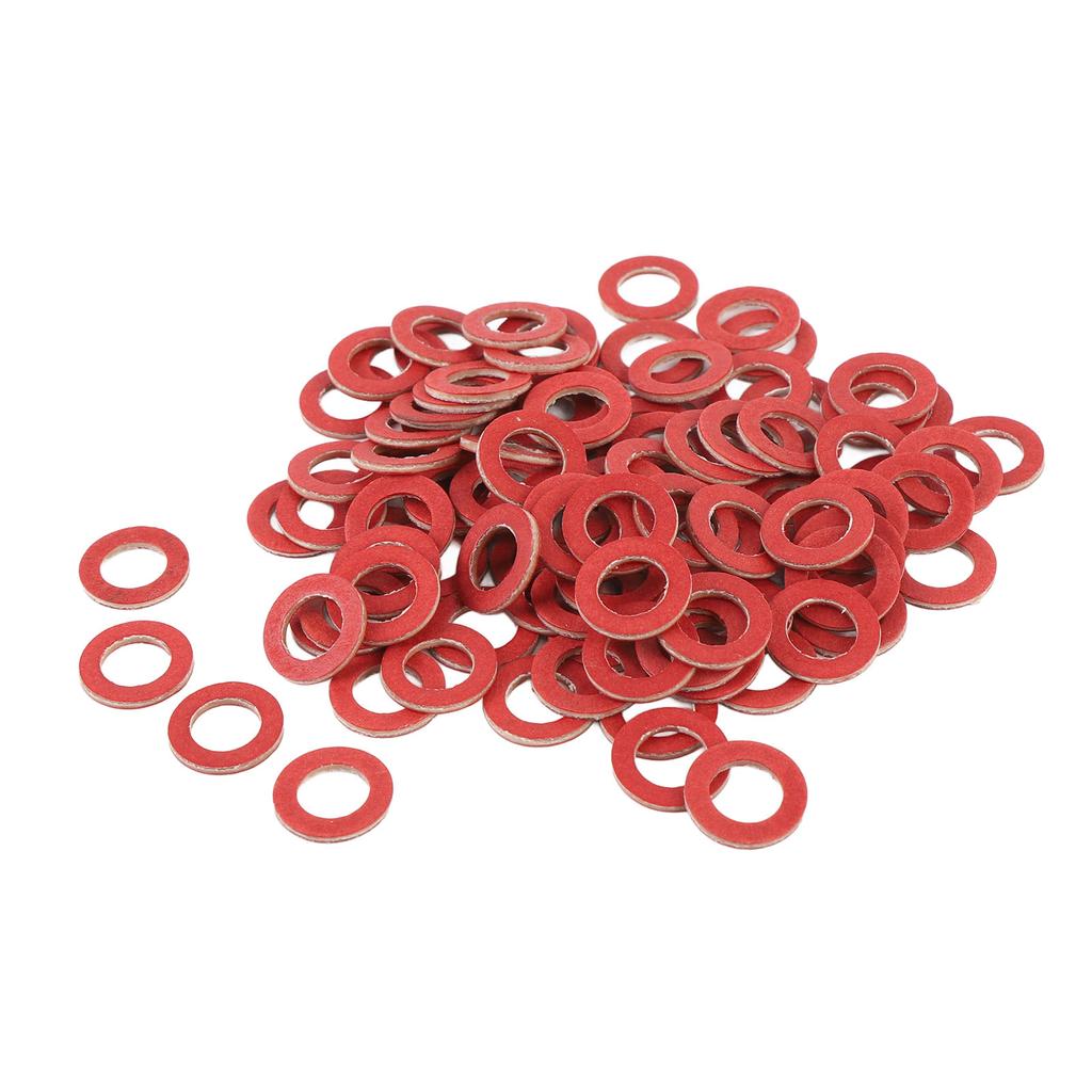 100 Pcs Outboard Oil Drain Gasket 90430 08020 90430 08021 00 Red Plastic Outboard Engine Oil Drain Seals
