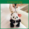 Sweater Wear Panda Plush Toy Cartoon Stuffed Animal Keychain Bag Decoration