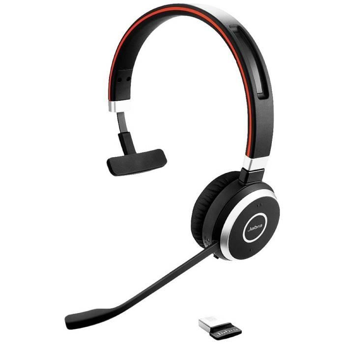 Micro-casque Bluetooth - JABRA - Evolve 65 SE - UC - Sans fil - Mono - Réduction de bruit