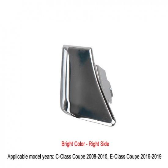 Left + Right Silver Car Front Seat Adjust Switch Trim For Benz C Coupe W204 2007