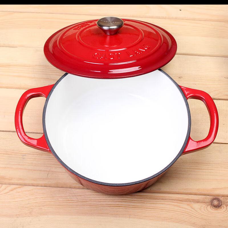 

LIEI 25cm Cast Iron Enamel Soup Pot