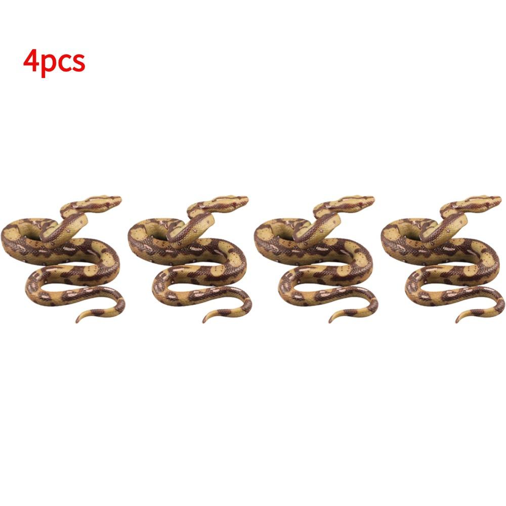 Funny Large Realistic Rubber Snake Prank High Simulation Model Fashion Halloween Tricky Toys Realistic Fake Snake Toy