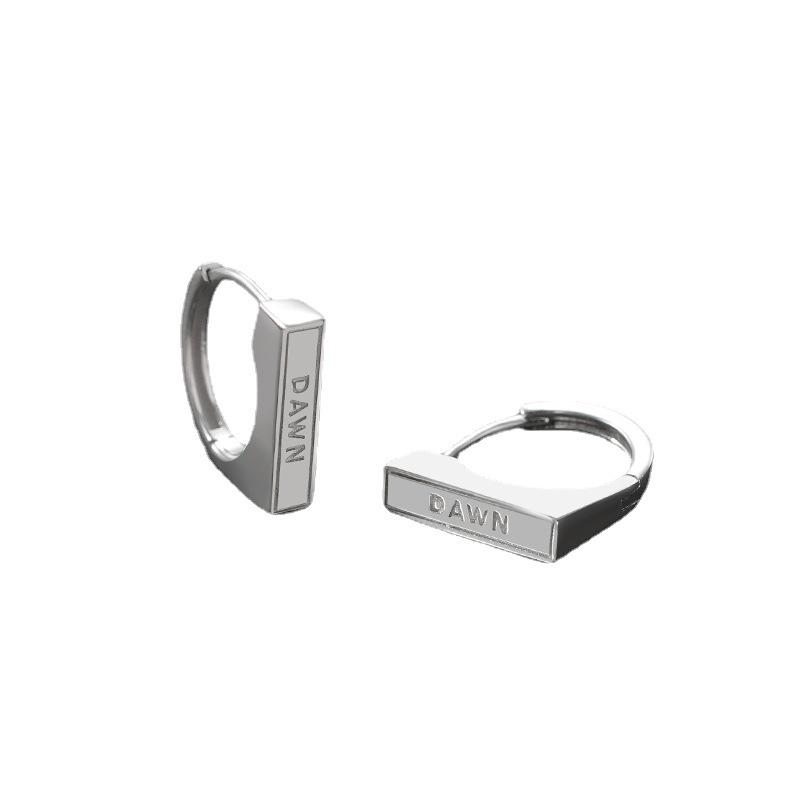 Retro-Style Men's Ear Clips with Unique Design