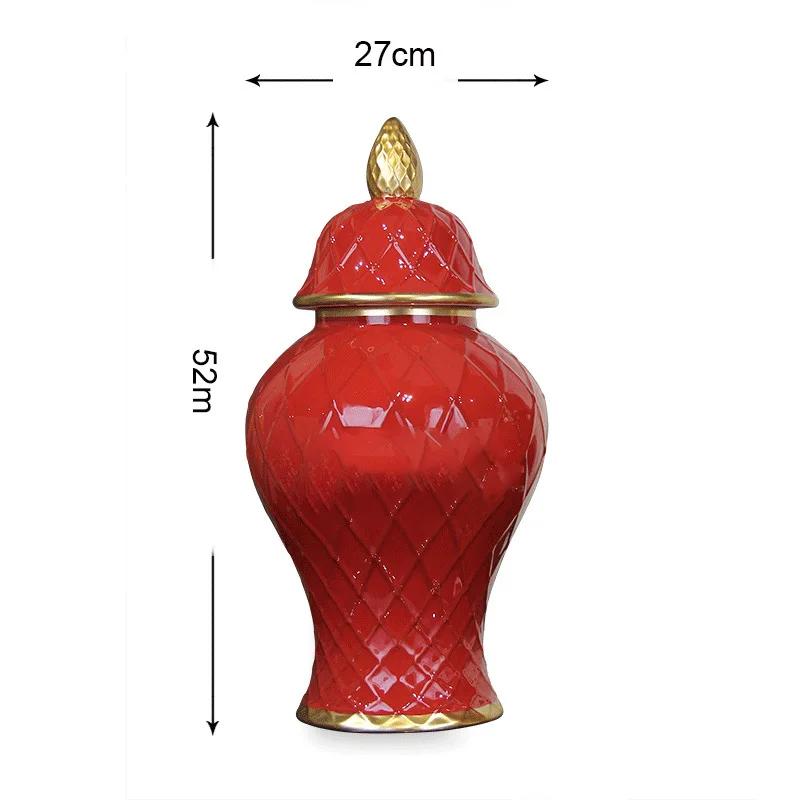Large ceramic general jar home decoration vase ornaments porcelain vase tabletop decorations ceramic vase home decoration