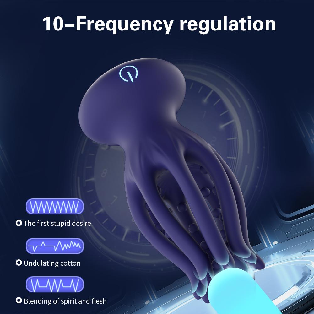 Male Glans Stimulator Vibrator Masturbator Penis Massager Exerciser Delay Ejaculation Trainer Adult Supplies Sex Toy For Men Gay