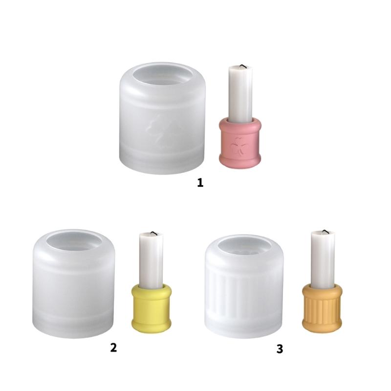 Silicone Cylinder Candle Holder Mould for Resin Craft and Decorative Candle Base Making