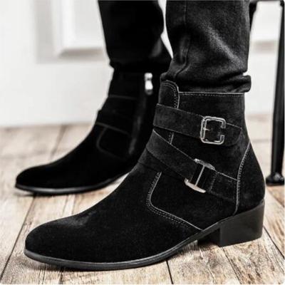 Fashion Autumn New Men's Shoes Fashion Casual Leather Boots Trend Men's Ankle Boots British Style Leather Shoes D437