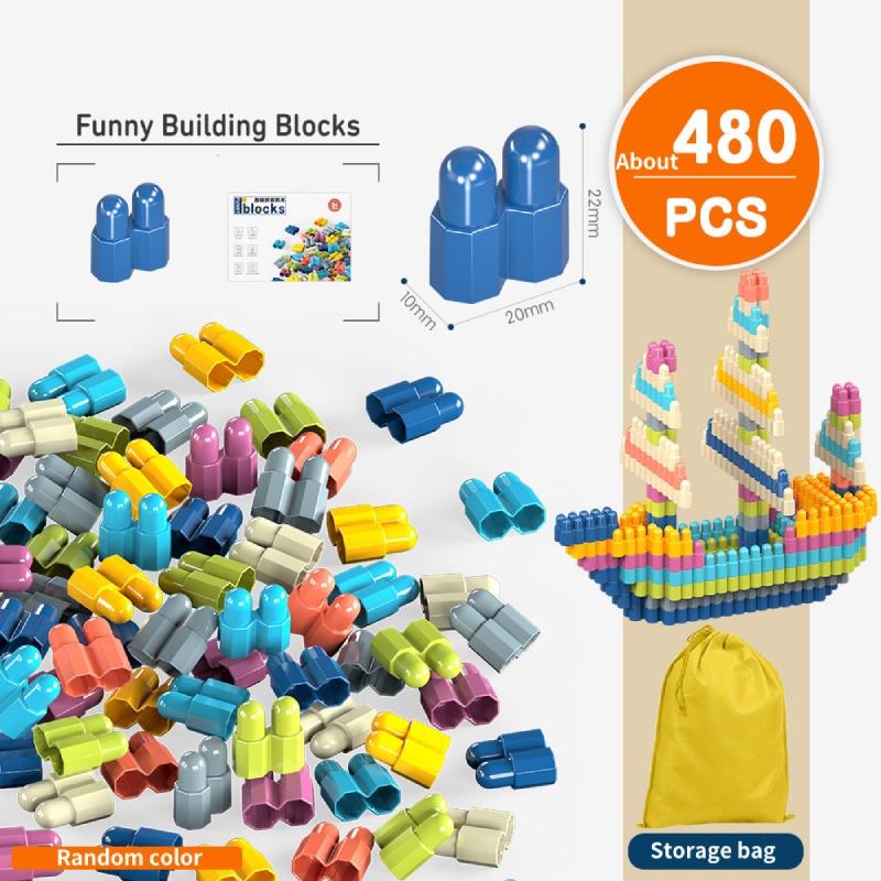 Bullet Building Pellet Blocks Toy Diy Assembling Toys Early Education Gift Kids