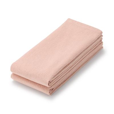 MUJI Flor gewebt langes Set von 34 x 110 schnell Bio 84793554 Handtücher, 4, cm, rosa/sehr dünn, Trocknen, Baumwolle,