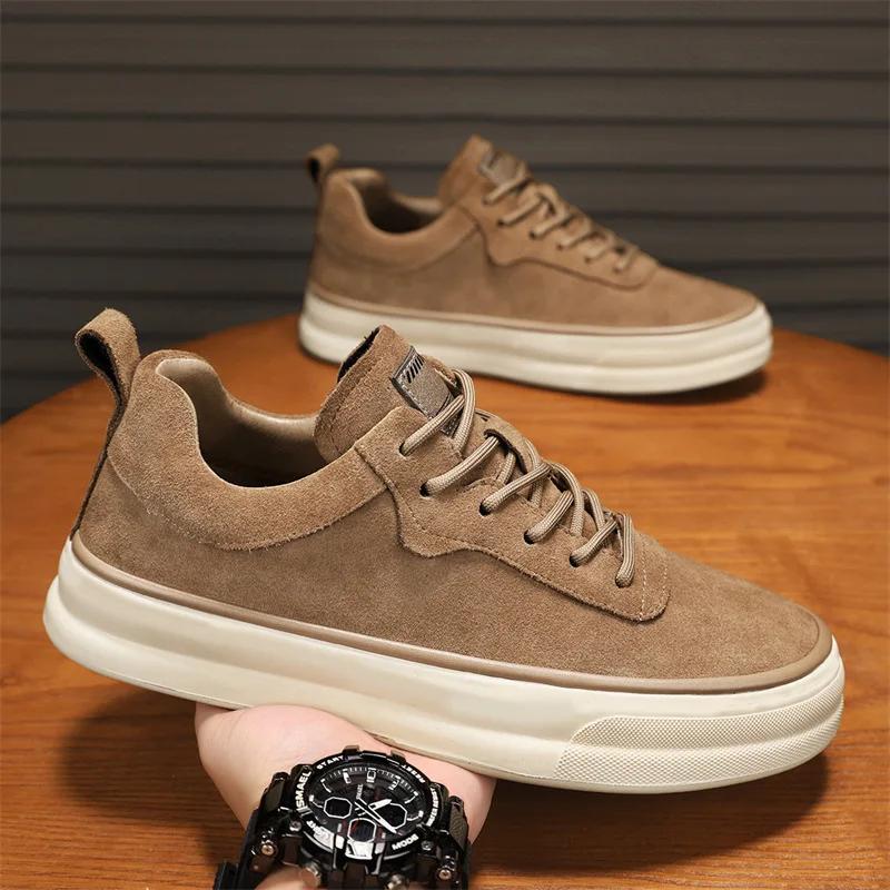 Fashion Men Sneakers  Retro Autumn Comfort Casual Sports Shoes Outdoor Non Slip Wear-resistant Tennis Lace-up Running Shoe