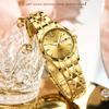 OPK Damenuhren Luxusmode Damen Quarz Uhr Wasserdicht Leuchtend Datum Edelstahl Armbanduhr Freundin Geschenke