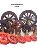Water Wheel Rockery Fountain with Circulating Water for Courtyard Fish Tanks and Ponds