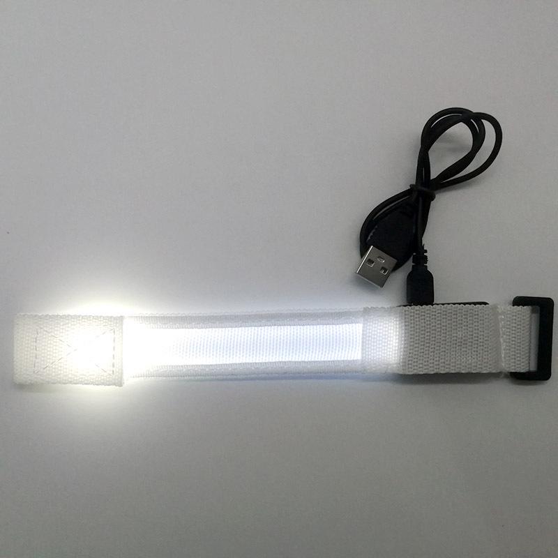 LED Luminous Bracelet: Flashing Wristband for Outdoor Night Running & Cycling with Company Logo Support