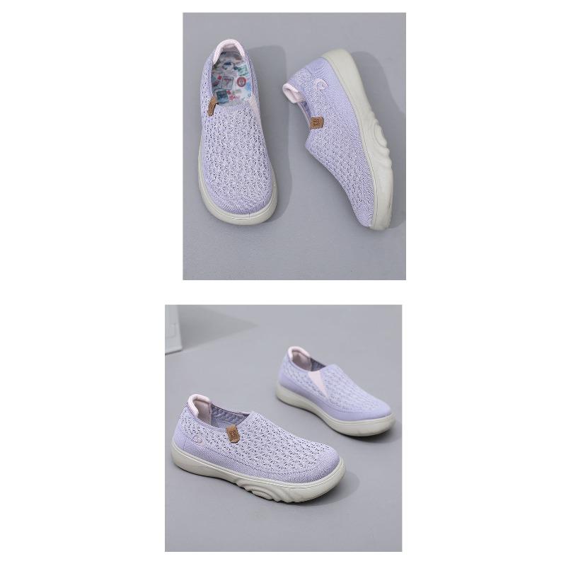 Women's Beijing Style Slip-On Cloth Shoes, Soft Sole Non-Slip Comfort Flats with Cushioned Insole, Breathable Casual Walking Shoes for Women