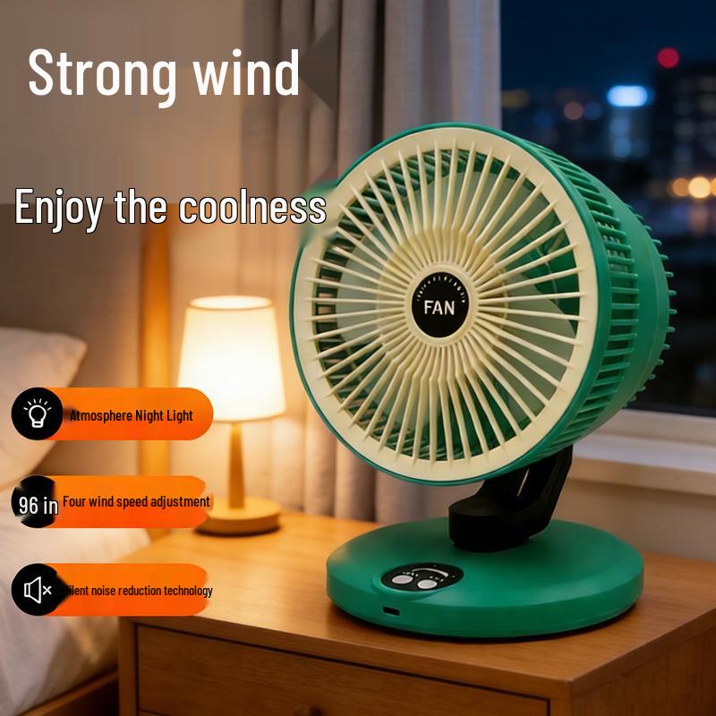 Rechargeable Quiet Desktop Fan for Office, Dorm, or Home Use