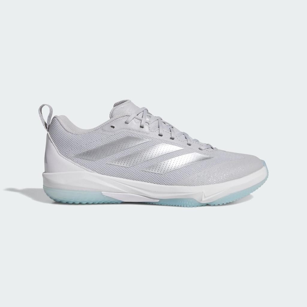 adidas Adizero Impact 2.0 Turf Shoes JH6744 Men's Performance Sports Shoes Team Light Grey / Silver Metallic / Cloud White