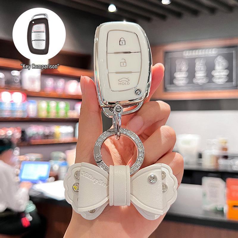 Modern Ix35, Elantra, Santa Fe, and Sonata Key Cover with Buckle