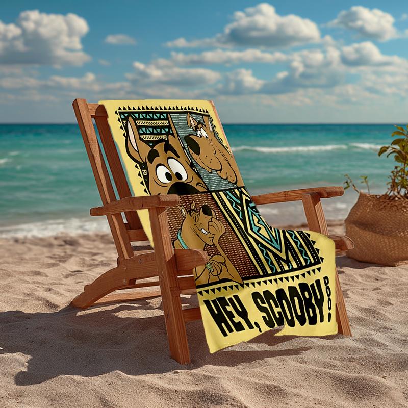 Ultra-Soft Beach Towel with Scooby-Doo Theme,Ideal for Pool - Camping, Diving - Perfect Travel Essential, Vibrant Beach Towel.